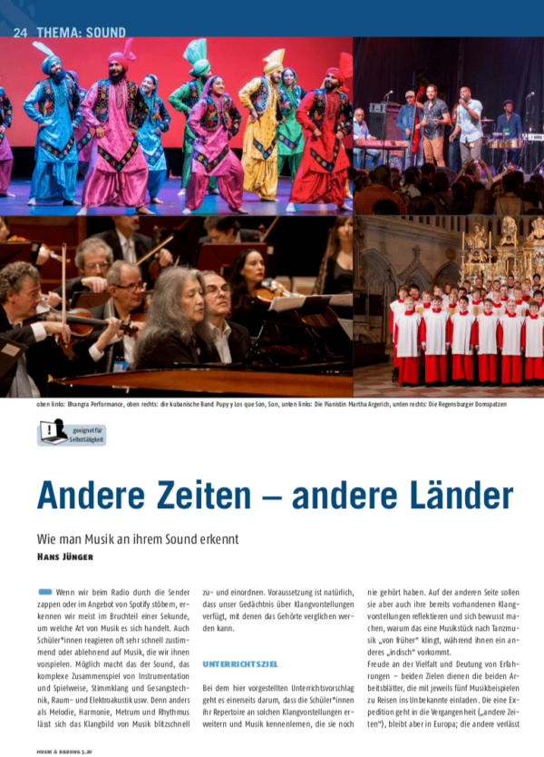 Andere Zeiten – andere Länder