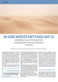 In der Wüste mittags um 12